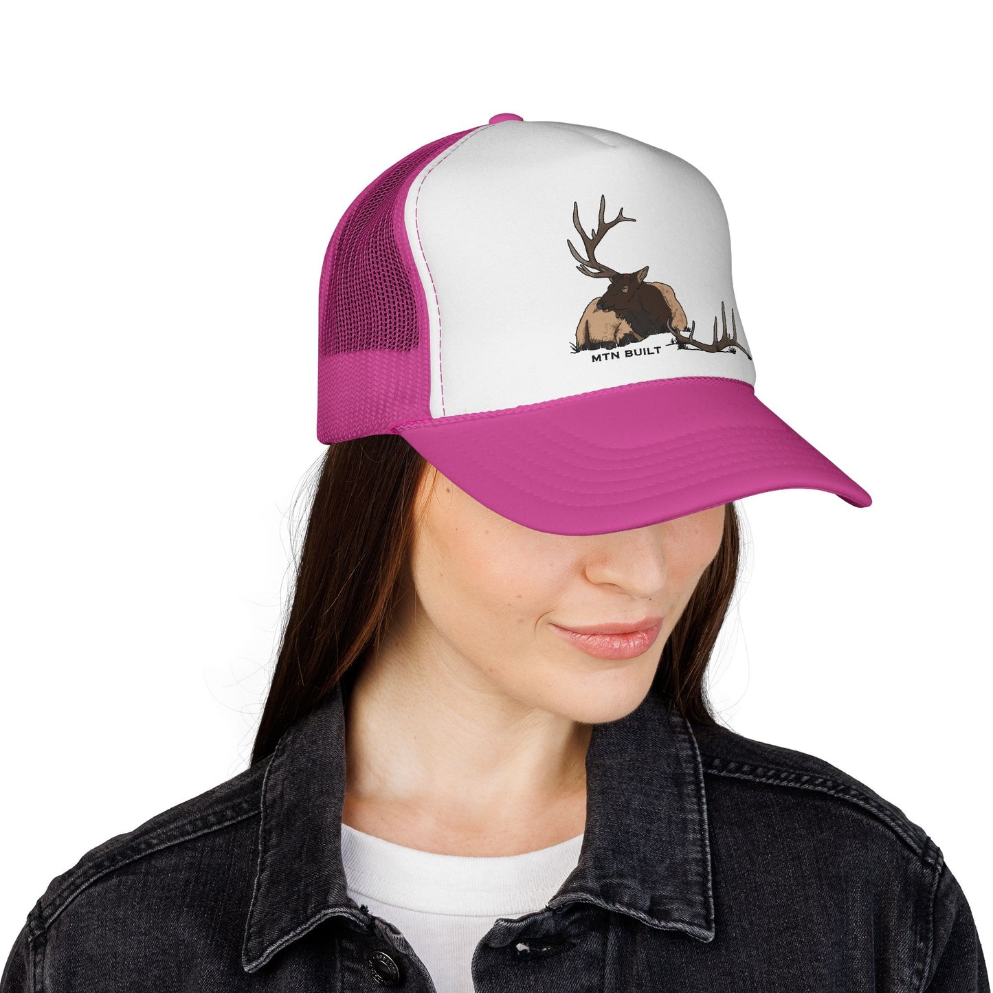 "The Dream" Elk Shed Antler Sketch Trucker Cap | Wildlife Hunting Hat