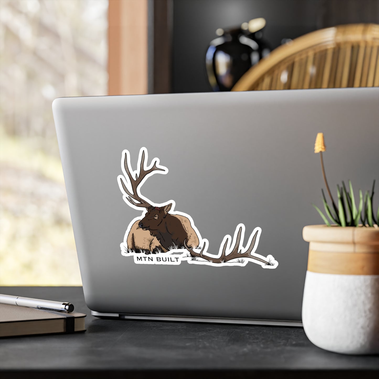 Bull Elk Shed Vinyl Decal | MTN BUILT sticker