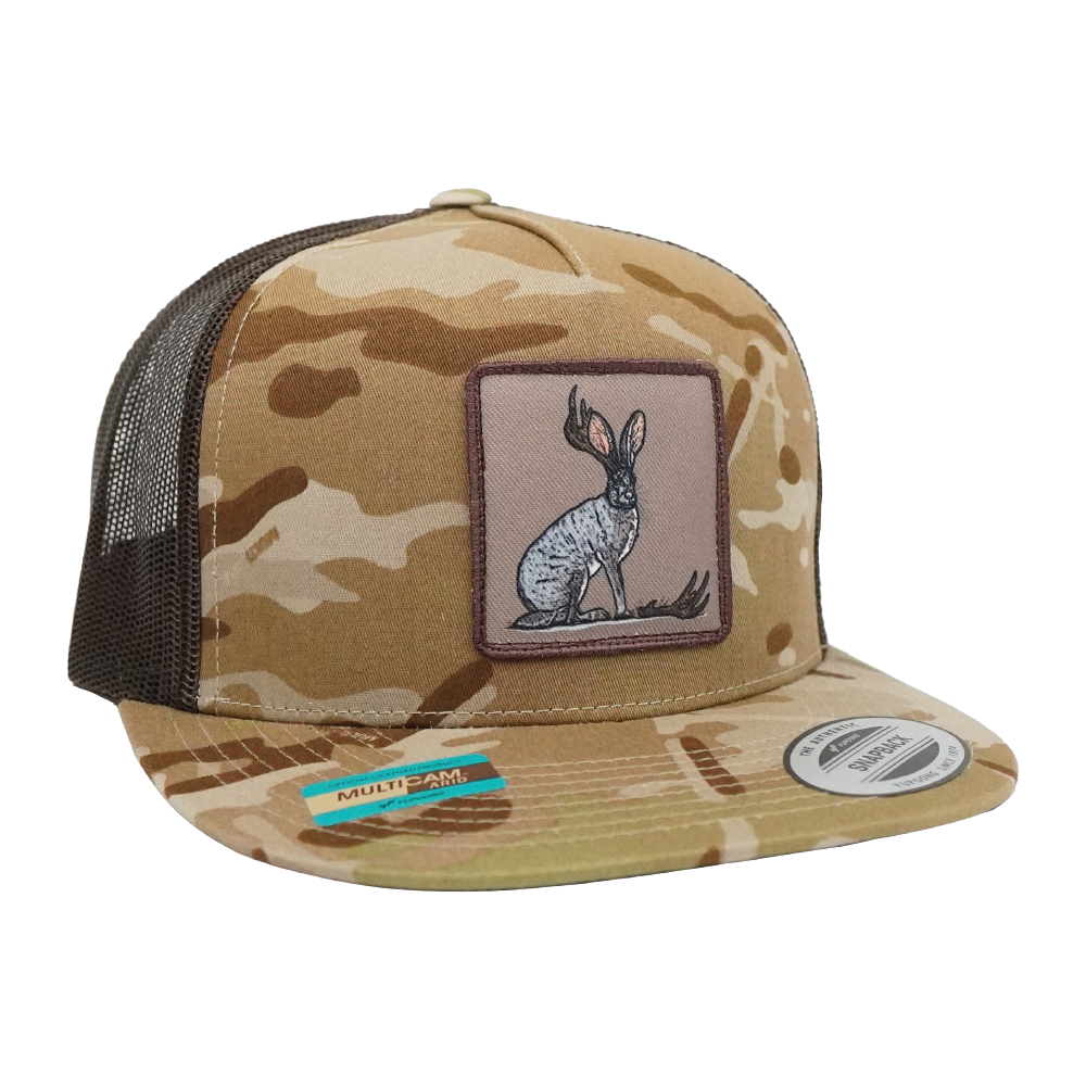 Camo Flat Jackalope Hat - FB