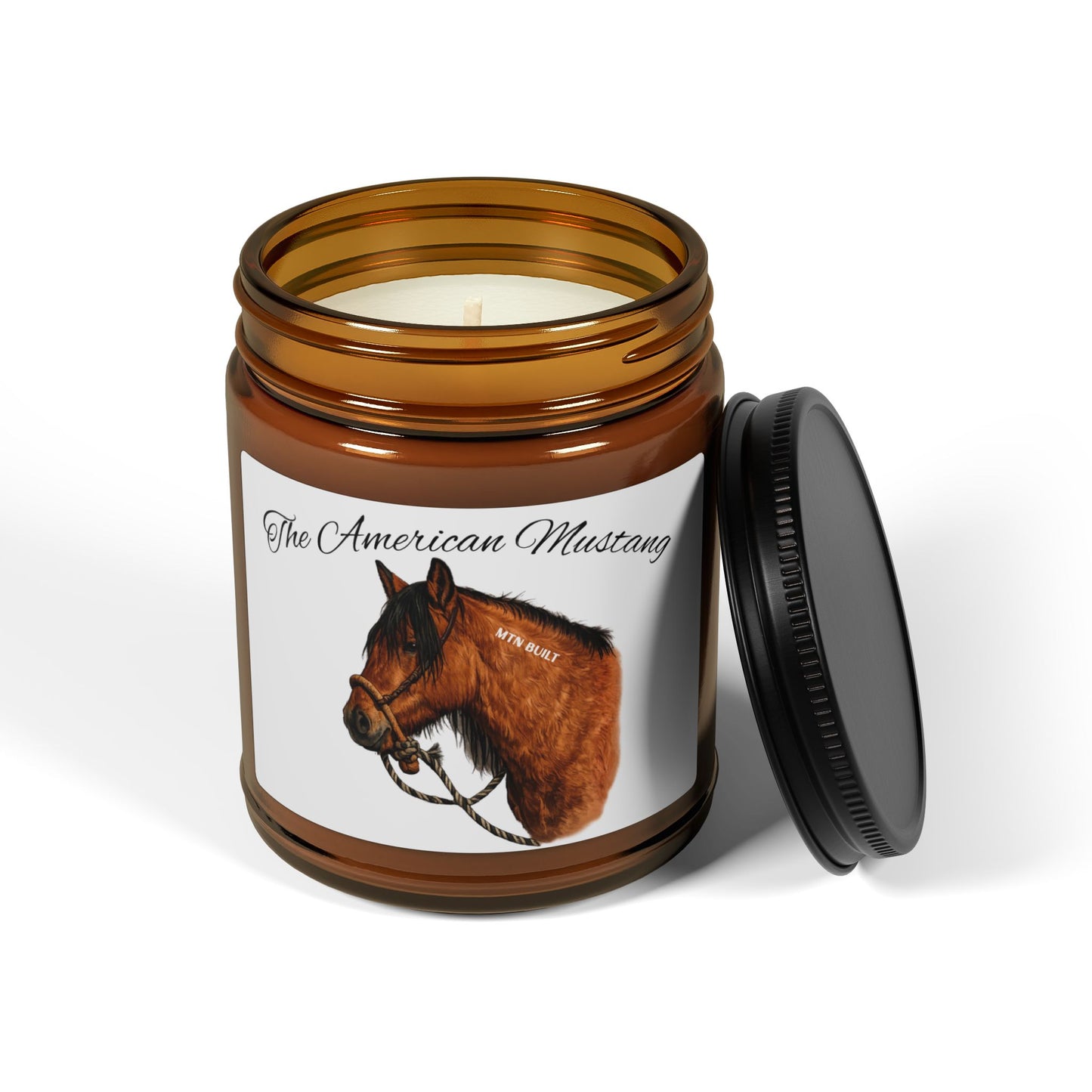 American Mustang Candle | Amber Jar Soy Candle