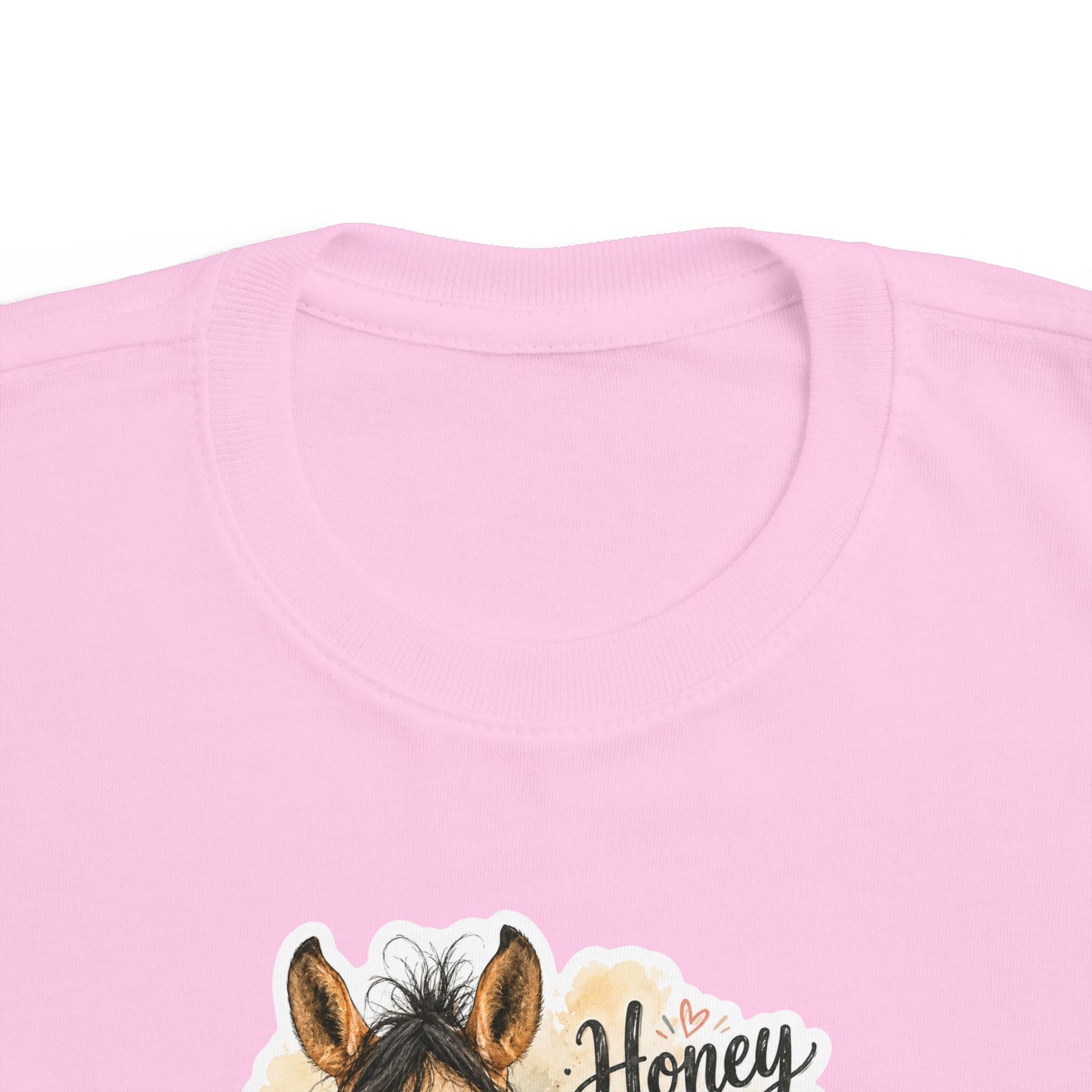 "Honey Hair Don't Care" Toddler Horse Tee