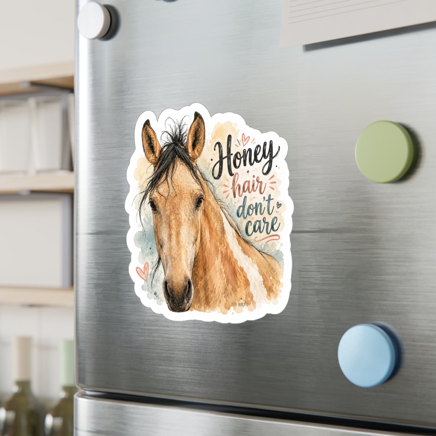 "Honey Hair Don't Care" vinyl sticker
