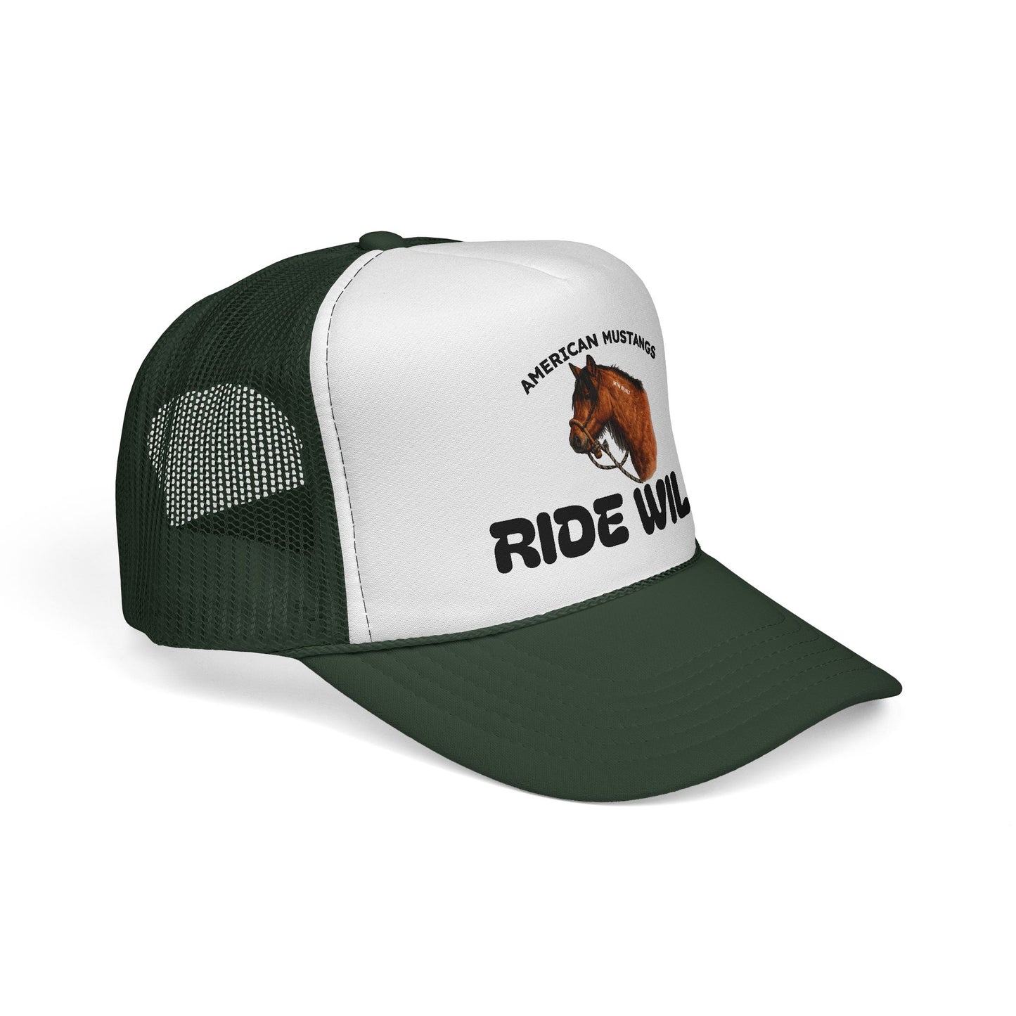 "Ride Wild" Trucker Cap — American Mustang Horse Hat