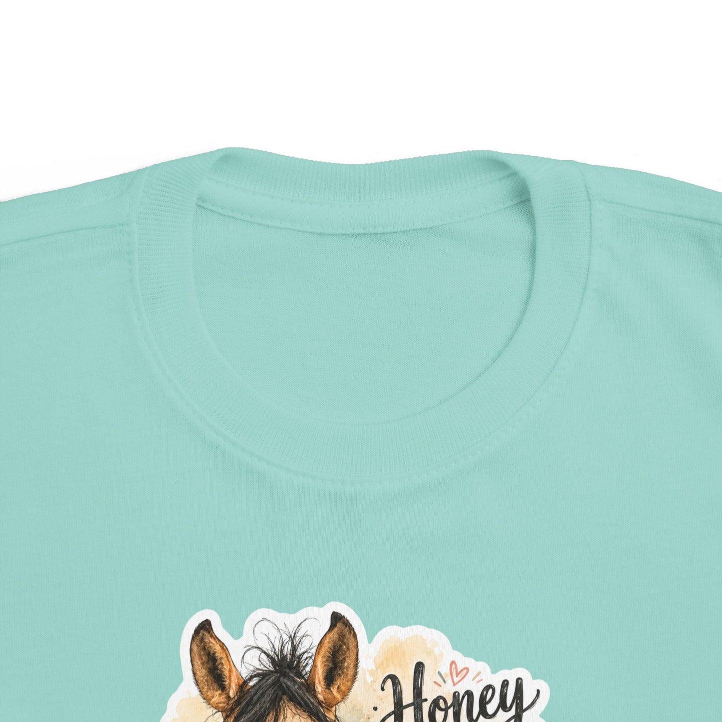 "Honey Hair Don't Care" Toddler Horse Tee