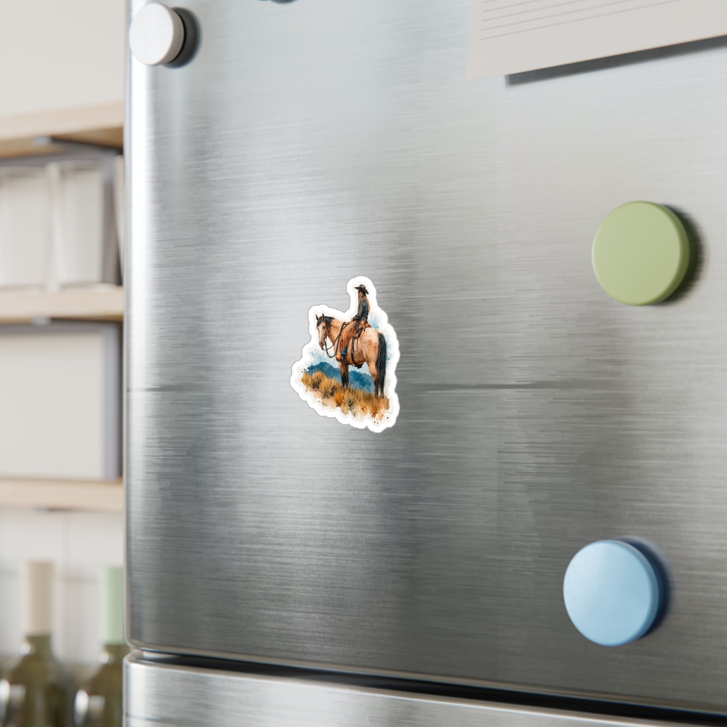 "Taz" Appaloosa Cowgirl Kiss-Cut Vinyl Sticker — Western Ranch Decal