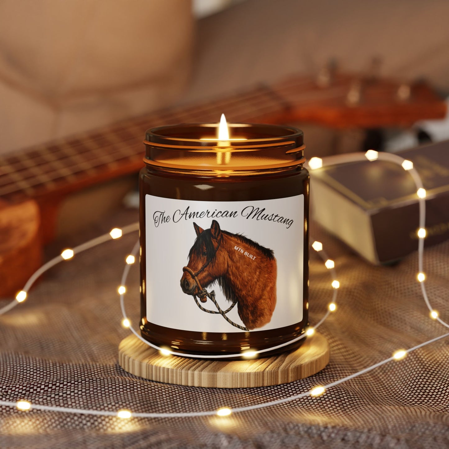 American Mustang Candle | Amber Jar Soy Candle