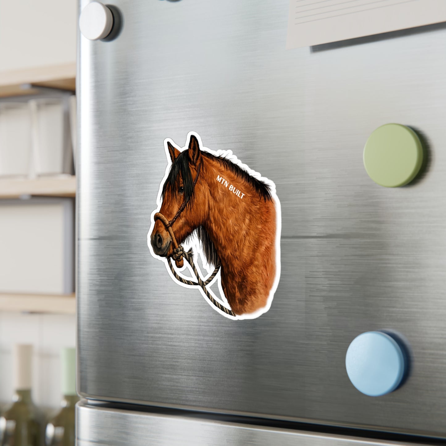 MTN BUILT Mustang Horse Kiss-Cut Vinyl Decal | Horse Sticker