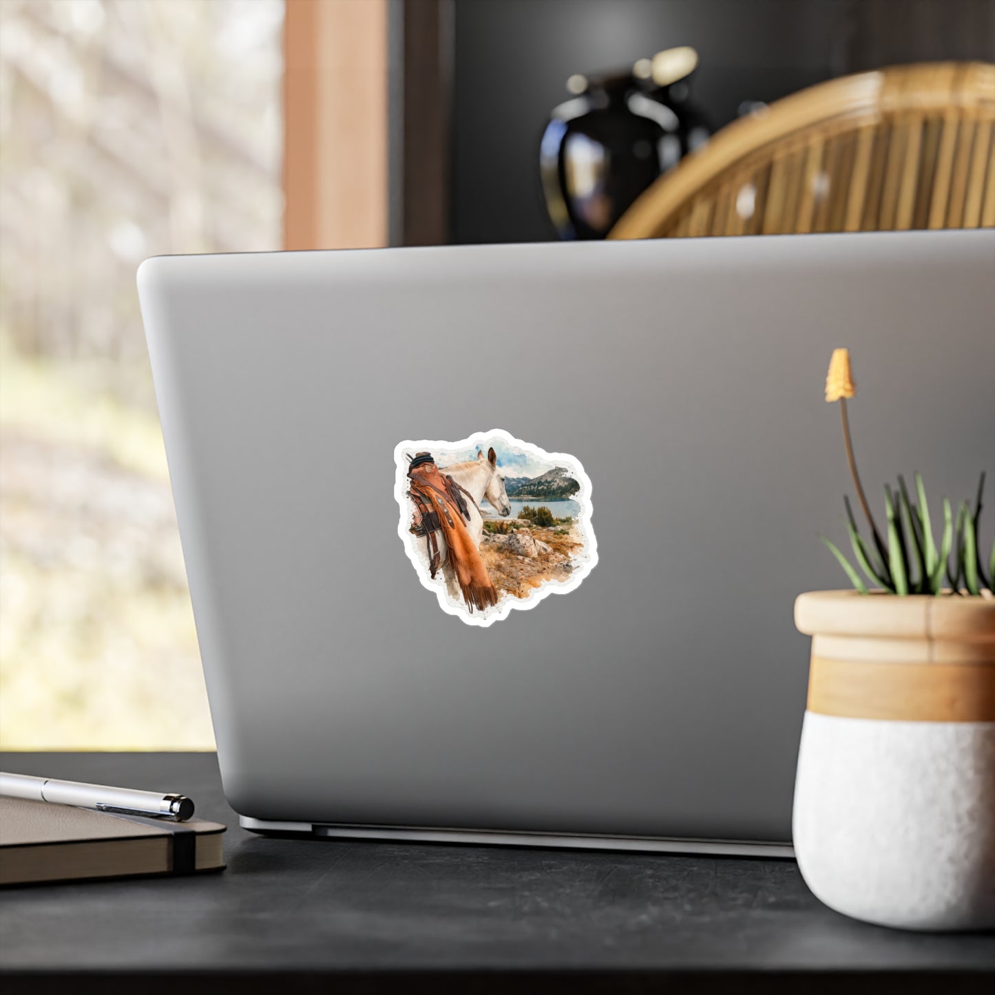 "Clyde" Mule In God's Country Scenic Vinyl Sticker - Kiss-Cut Decal
