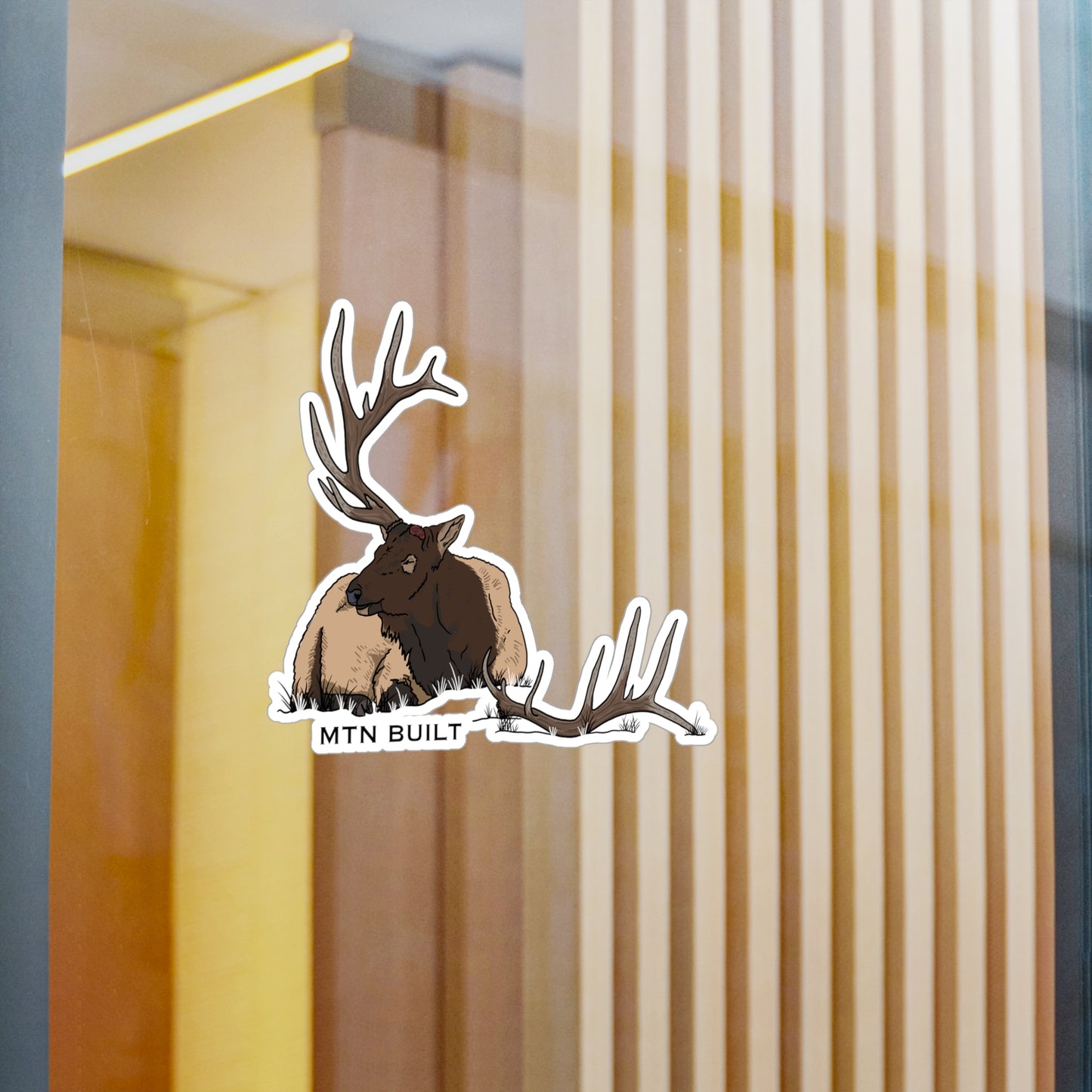 Bull Elk Shed Vinyl Decal | MTN BUILT sticker