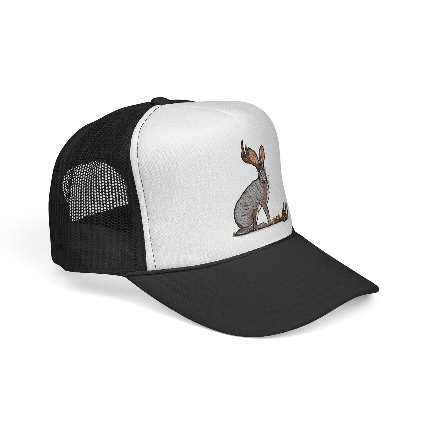 Lucky Shed Hat | Jackalope Shed Antler Illustration Mesh Hat
