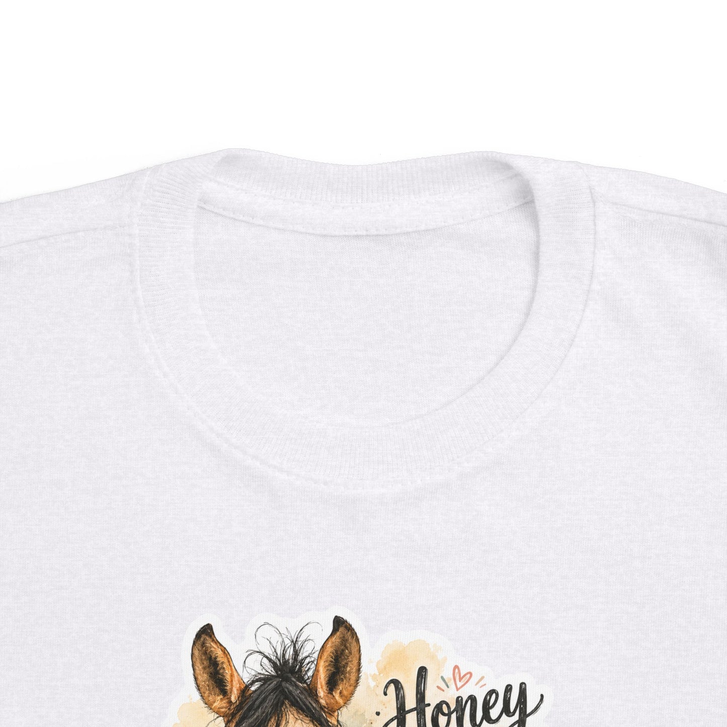 "Honey Hair Don't Care" Toddler Horse Tee