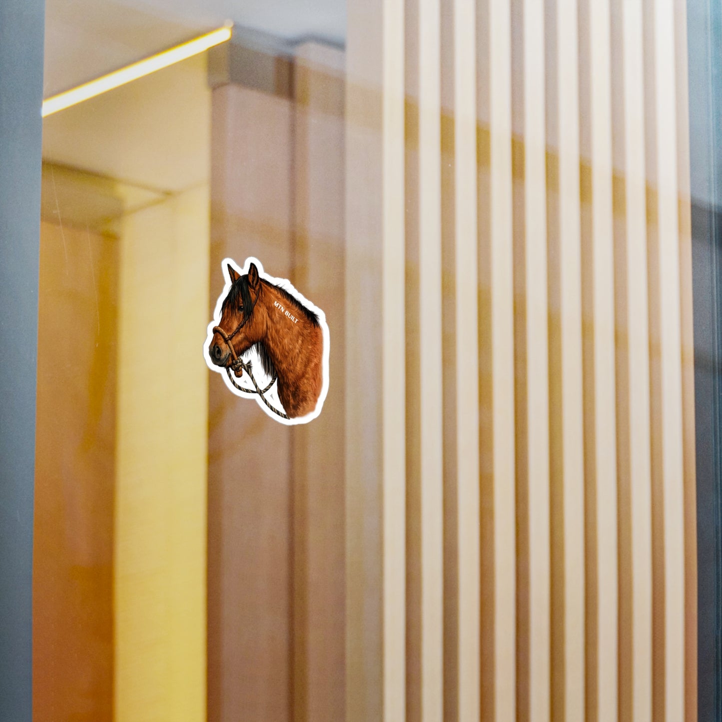 MTN BUILT Mustang Horse Kiss-Cut Vinyl Decal | Horse Sticker