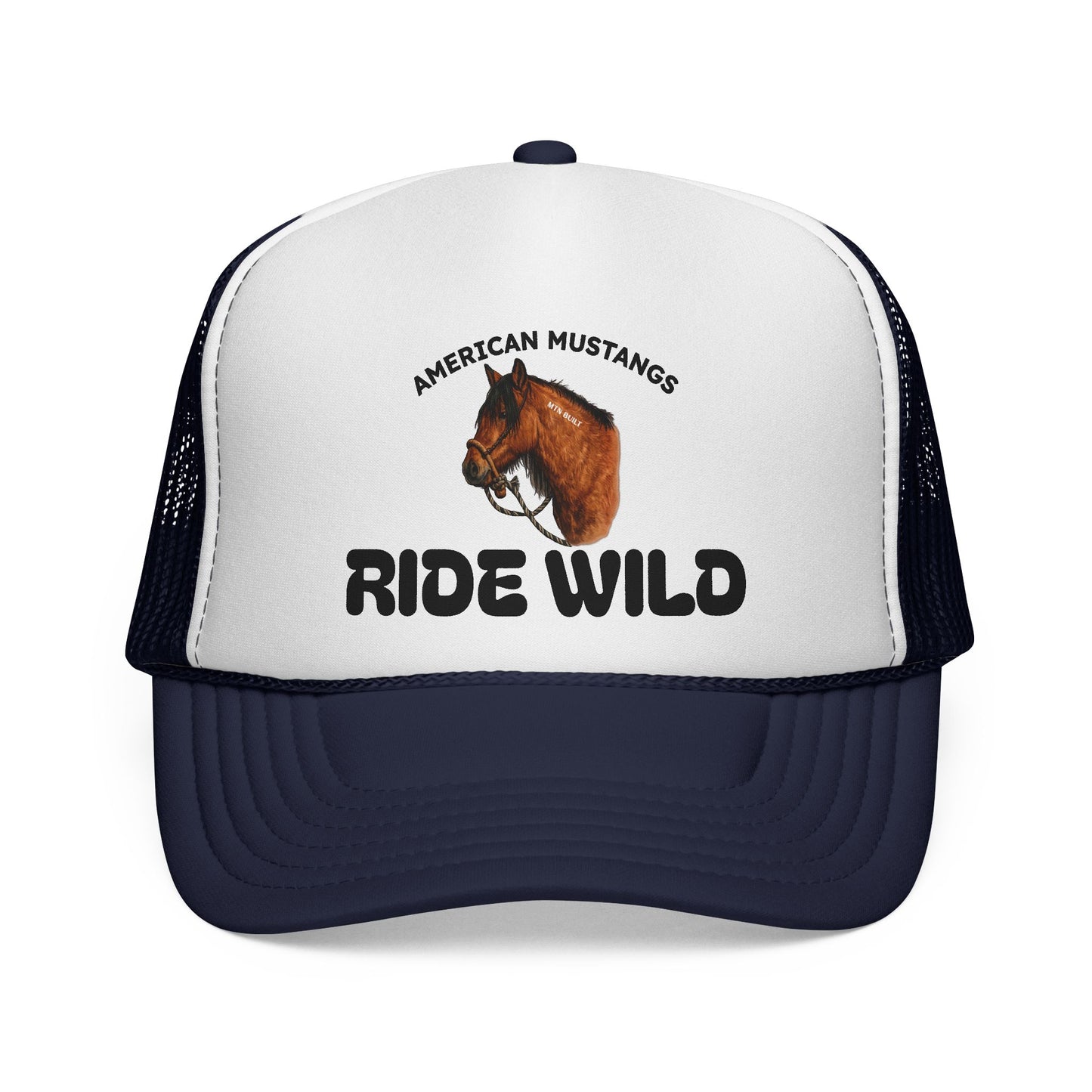 "Ride Wild" Trucker Cap — American Mustang Horse Hat