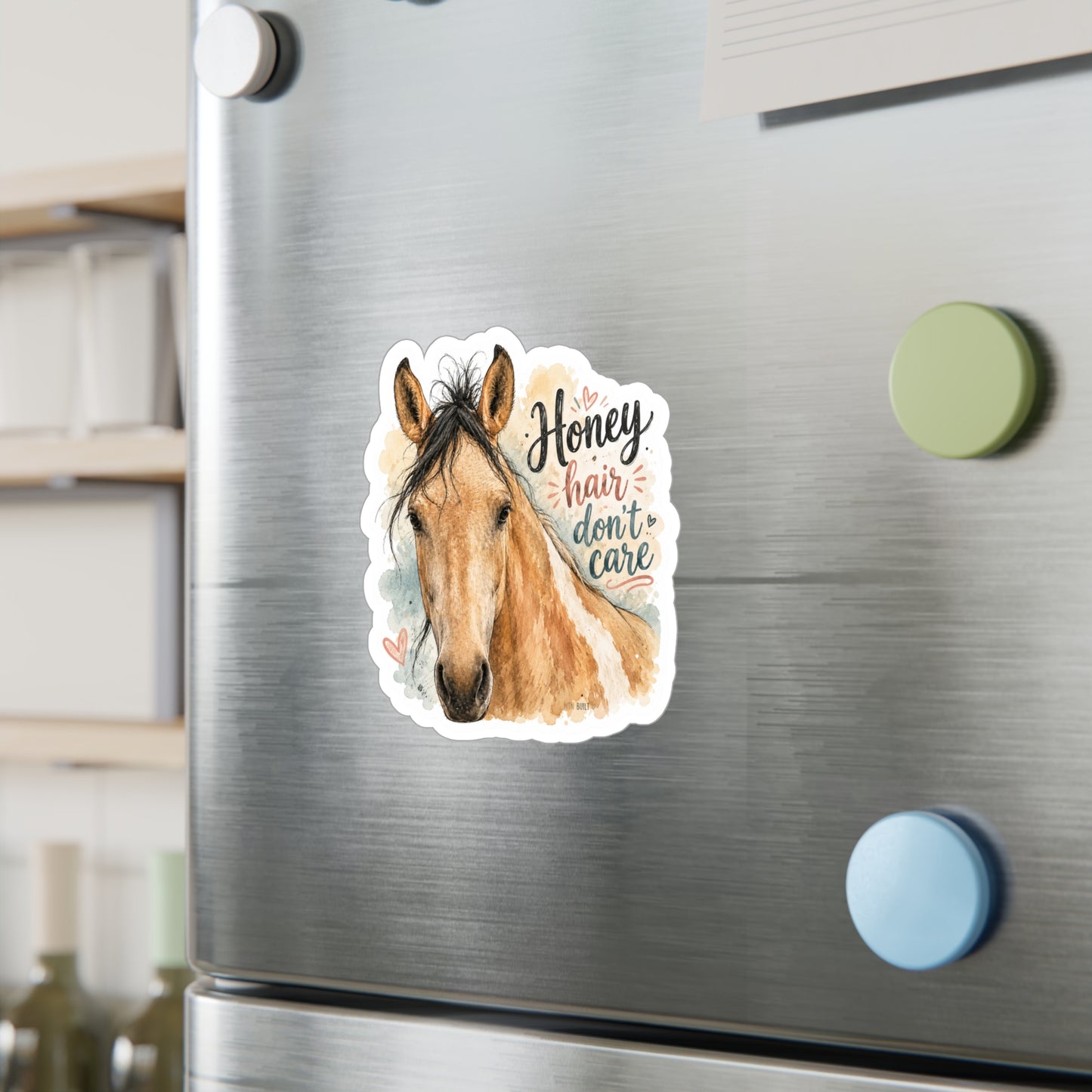 "Honey Hair Don't Care" vinyl sticker