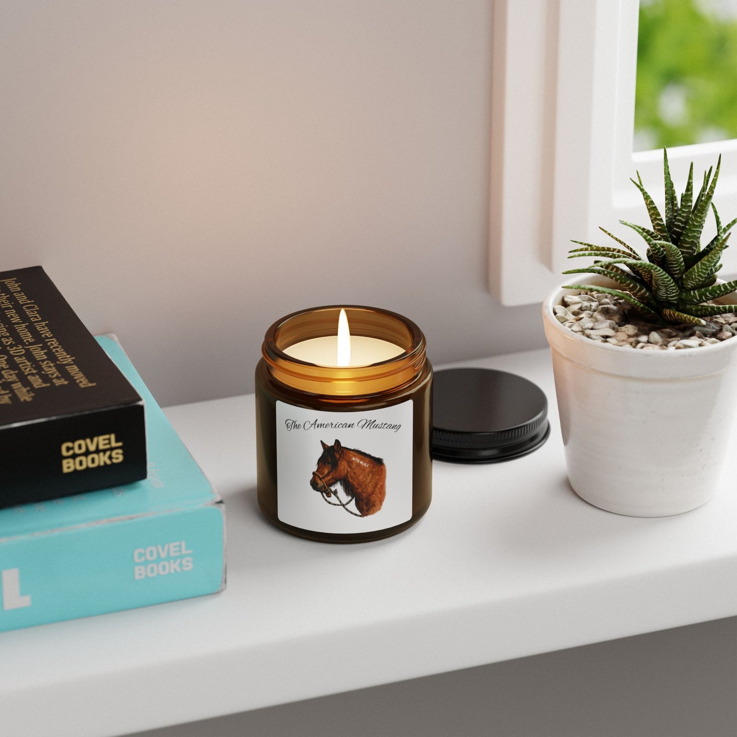 American Mustang Candle | Amber Jar Soy Candle