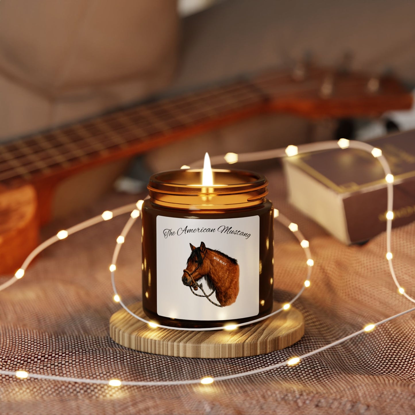 American Mustang Candle | Amber Jar Soy Candle