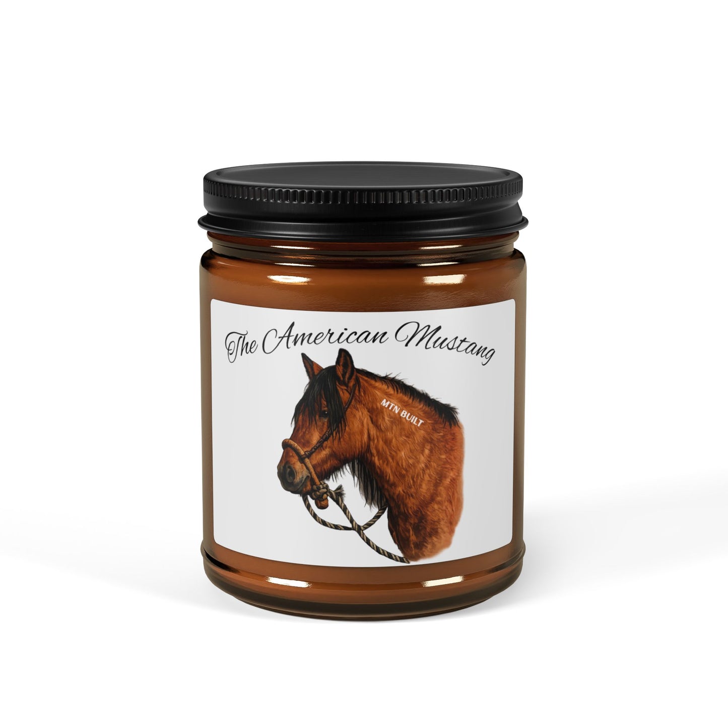 American Mustang Candle | Amber Jar Soy Candle