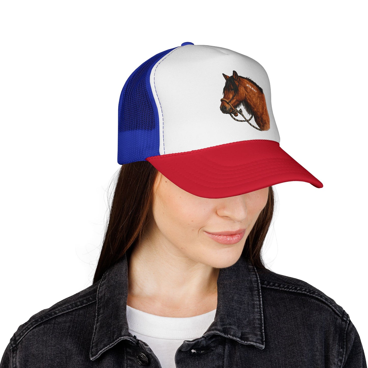 Mustang Horse Trucker Cap | Equestrian Western Mesh Hat