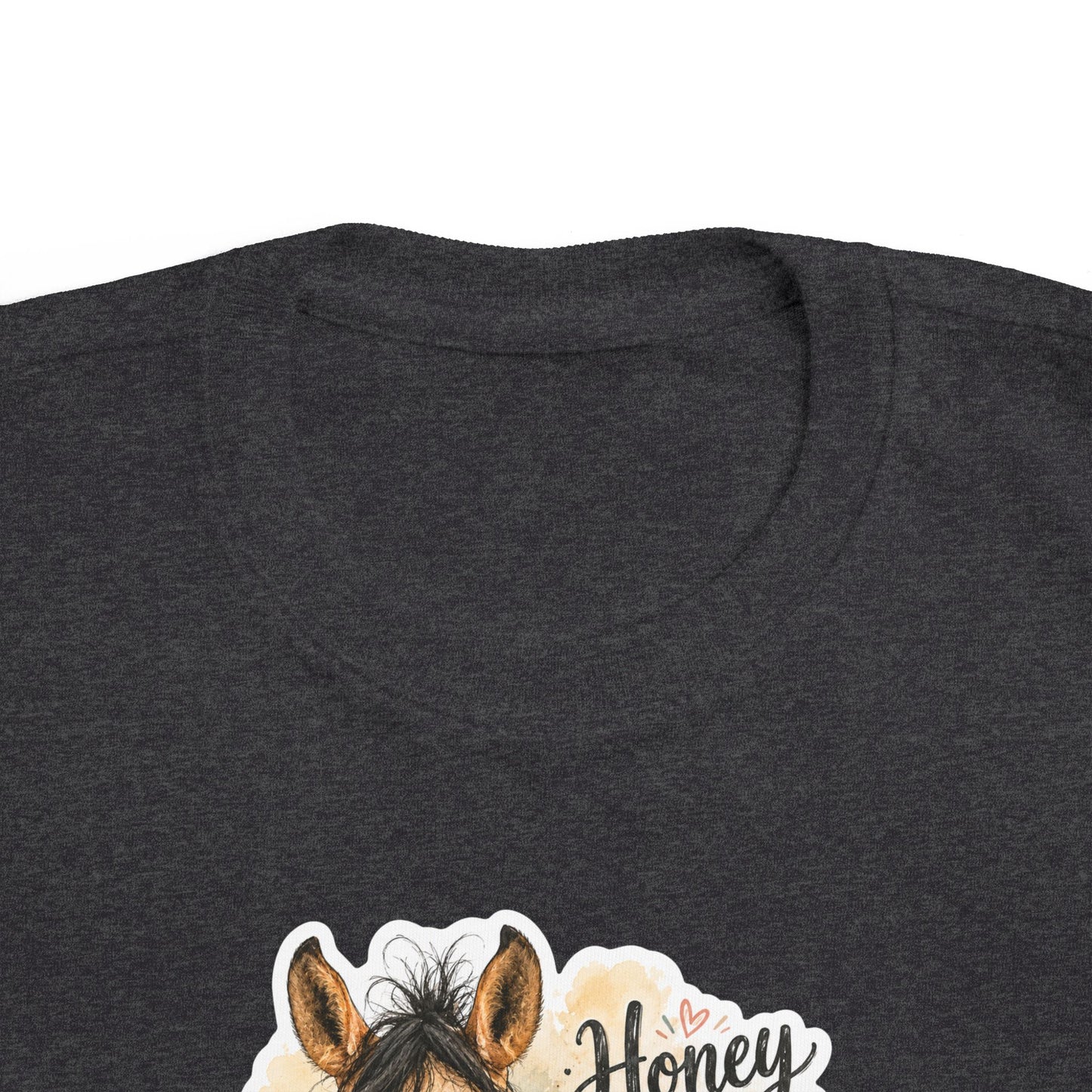 "Honey Hair Don't Care" Toddler Horse Tee