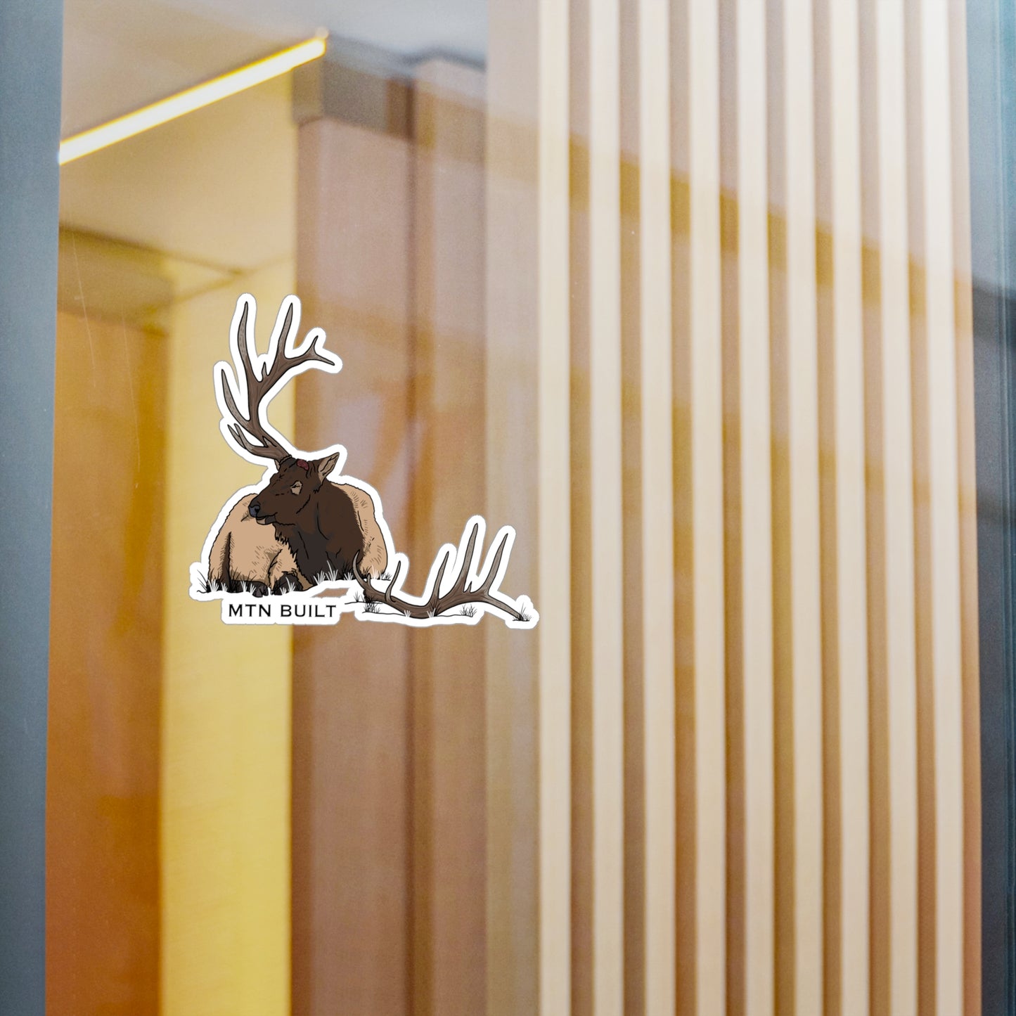 Bull Elk Shed Vinyl Decal | MTN BUILT sticker