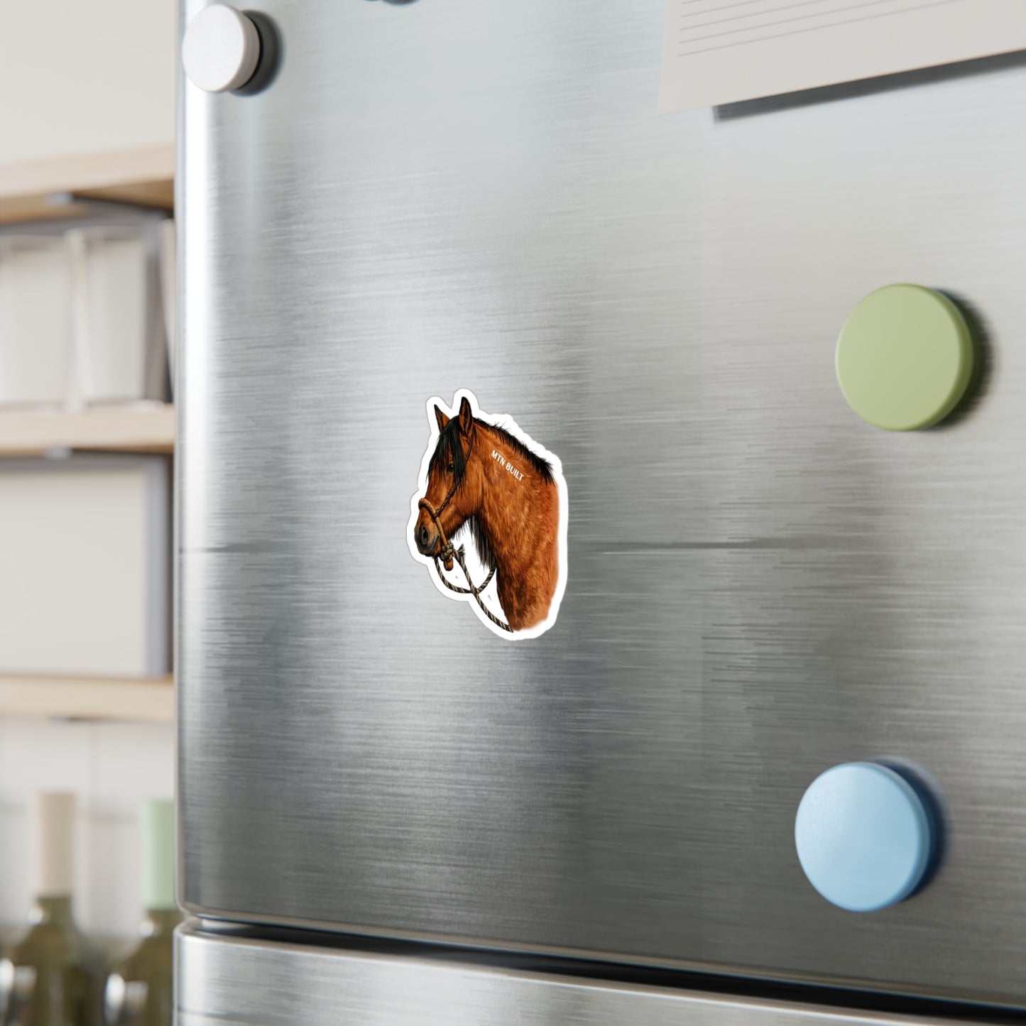 MTN BUILT Mustang Horse Kiss-Cut Vinyl Decal | Horse Sticker