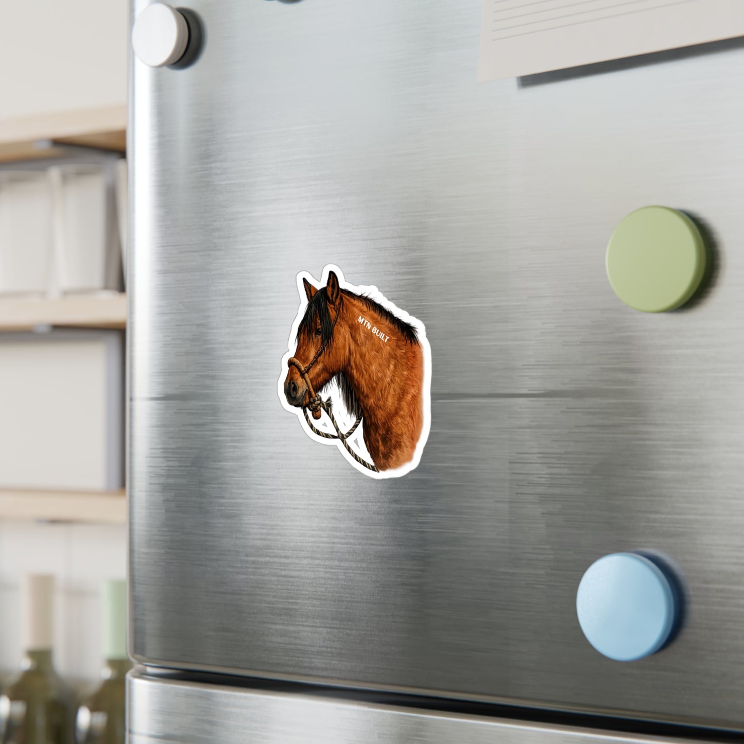 MTN BUILT Mustang Horse Kiss-Cut Vinyl Decal | Horse Sticker