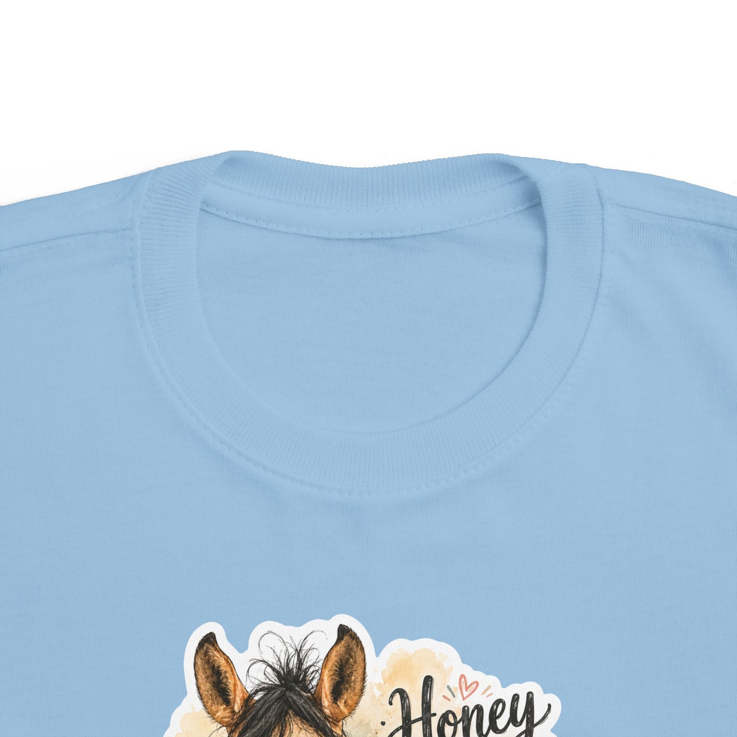 "Honey Hair Don't Care" Toddler Horse Tee