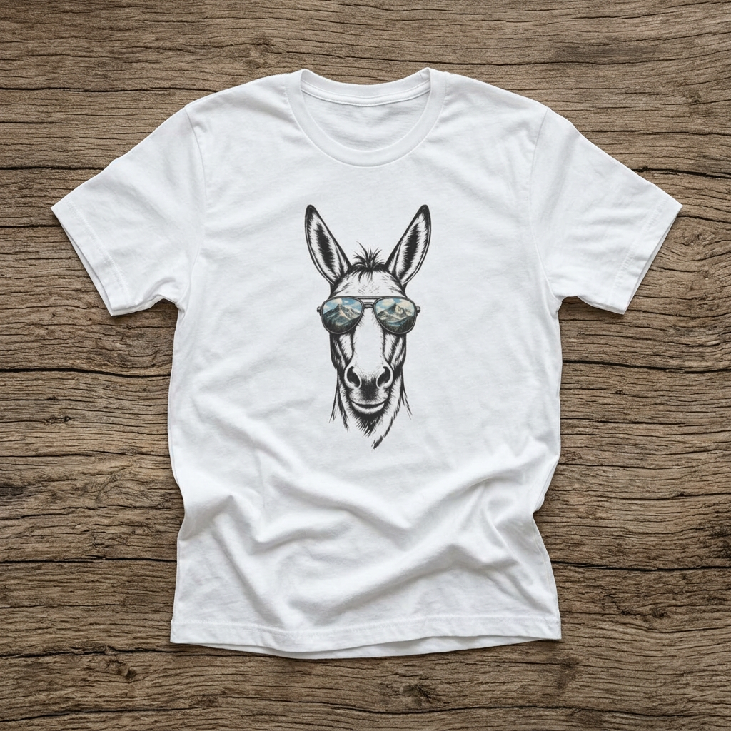 Cool Mule — "MTN BUILT" Graphic Cotton T-Shirt