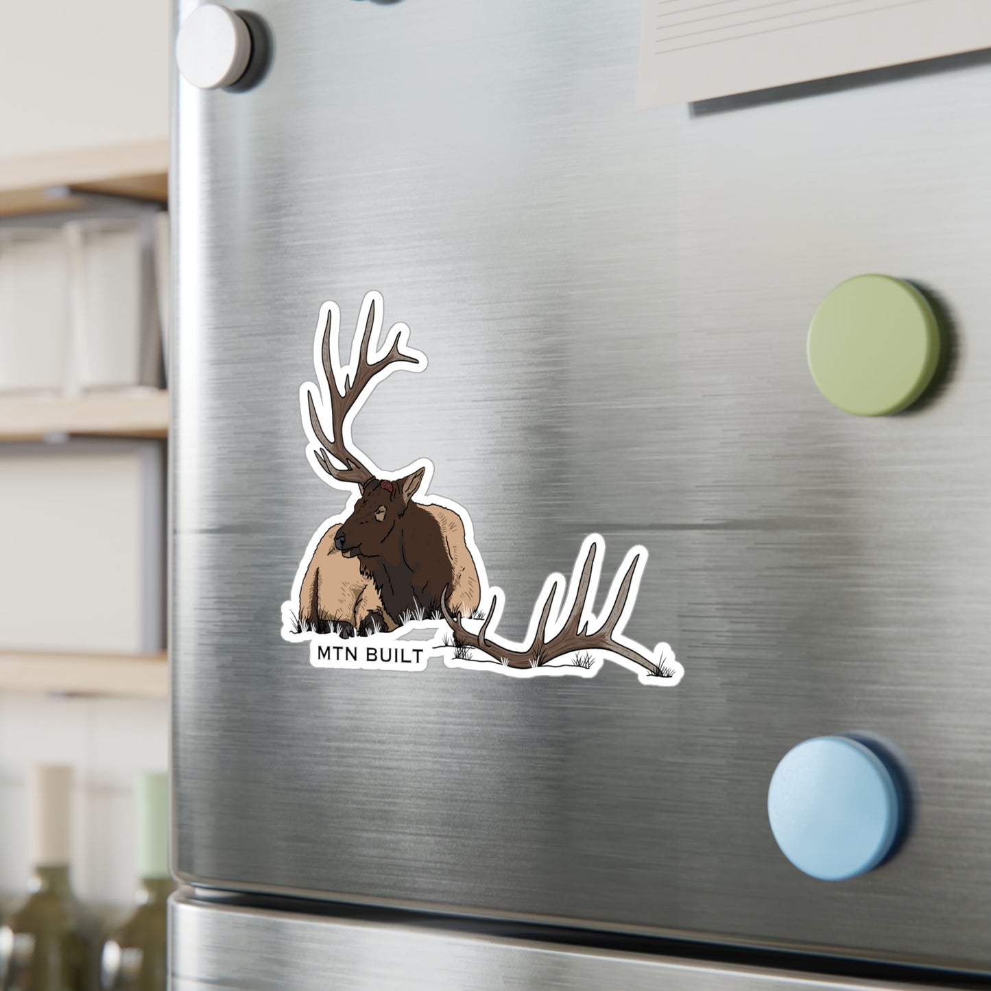 Bull Elk Shed Vinyl Decal | MTN BUILT sticker