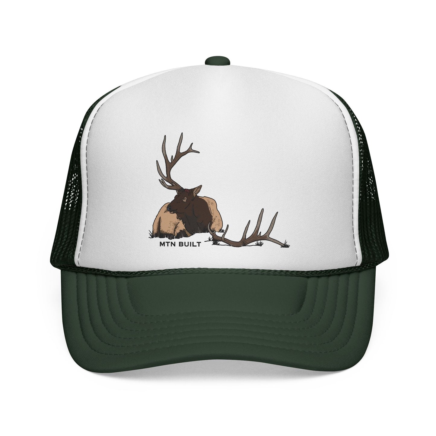"The Dream" Elk Shed Antler Sketch Trucker Cap | Wildlife Hunting Hat