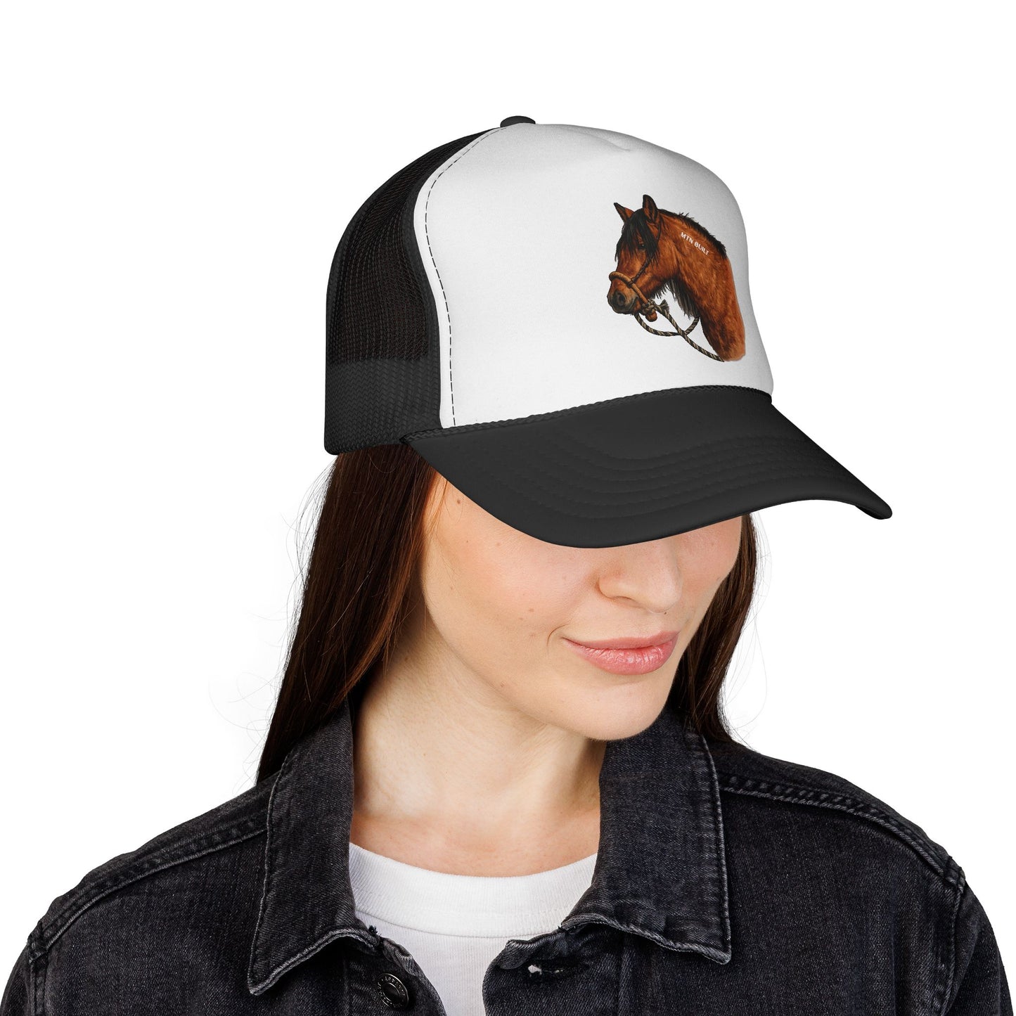 Mustang Horse Trucker Cap | Equestrian Western Mesh Hat