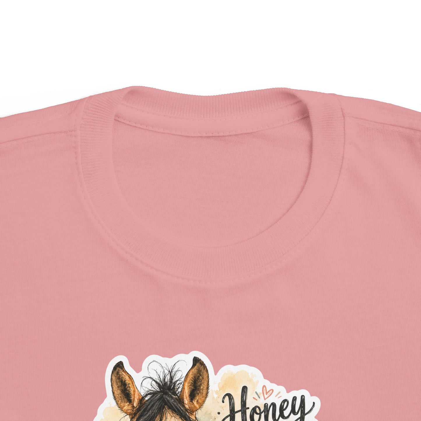 "Honey Hair Don't Care" Toddler Horse Tee