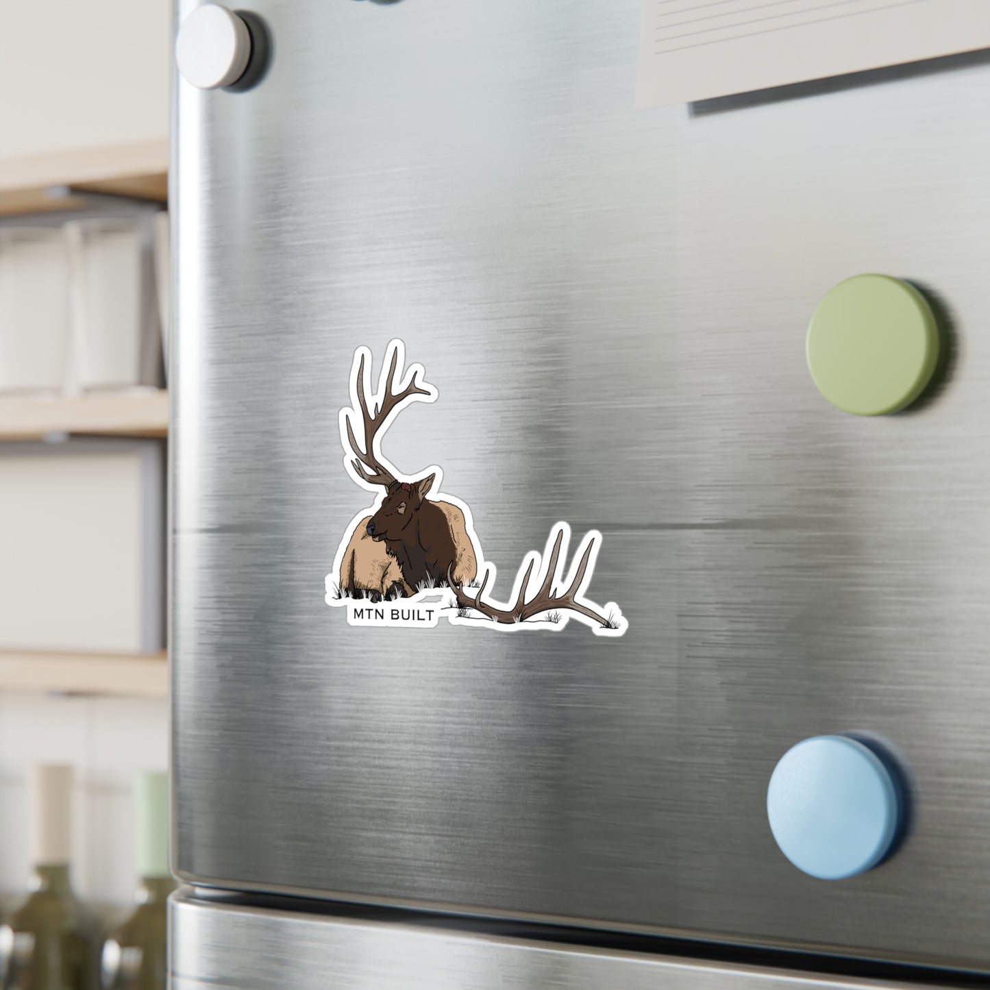 Bull Elk Shed Vinyl Decal | MTN BUILT sticker