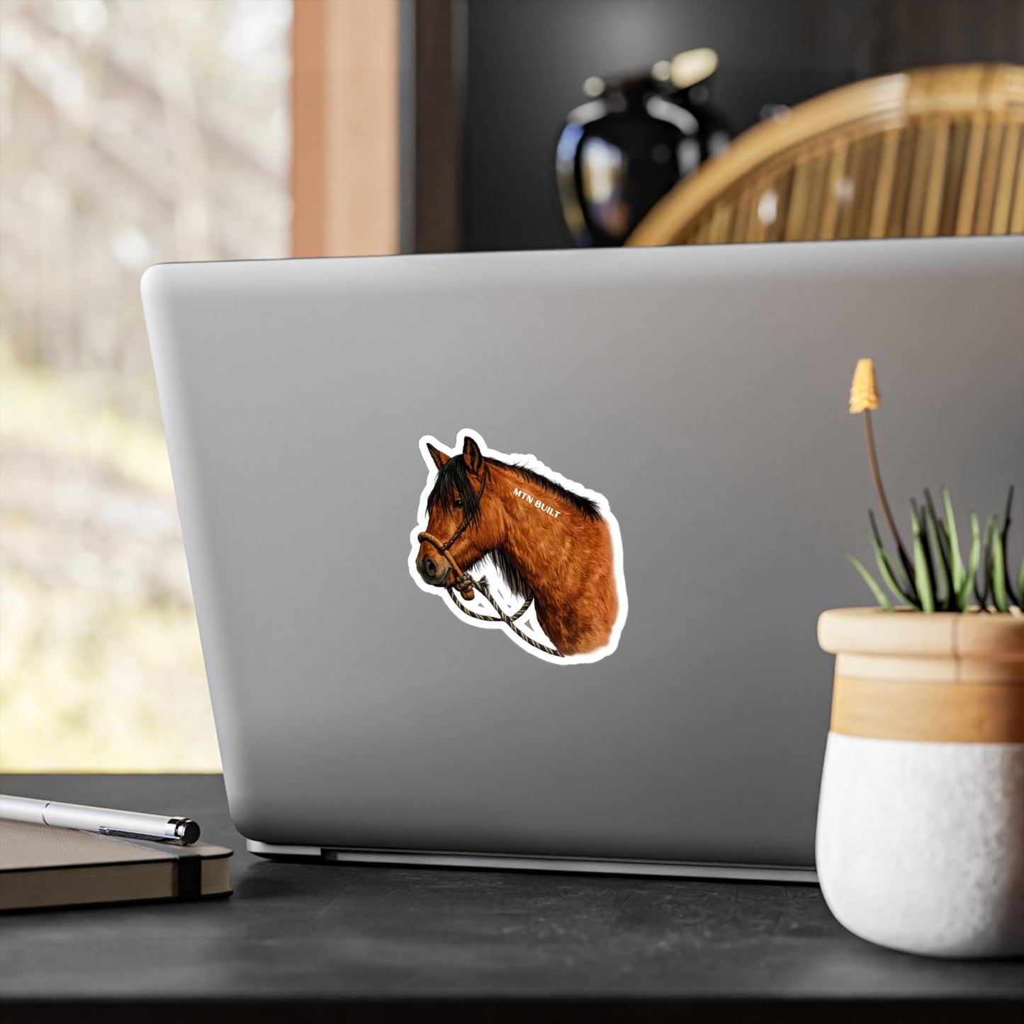 MTN BUILT Mustang Horse Kiss-Cut Vinyl Decal | Horse Sticker