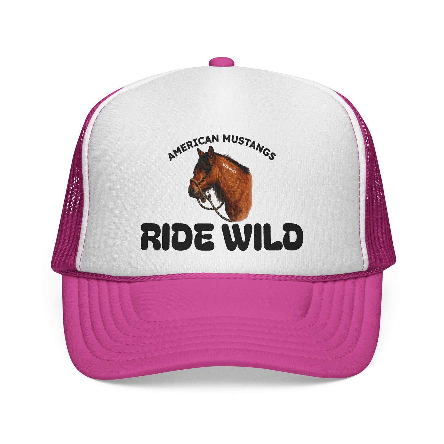 "Ride Wild" Trucker Cap — American Mustang Horse Hat