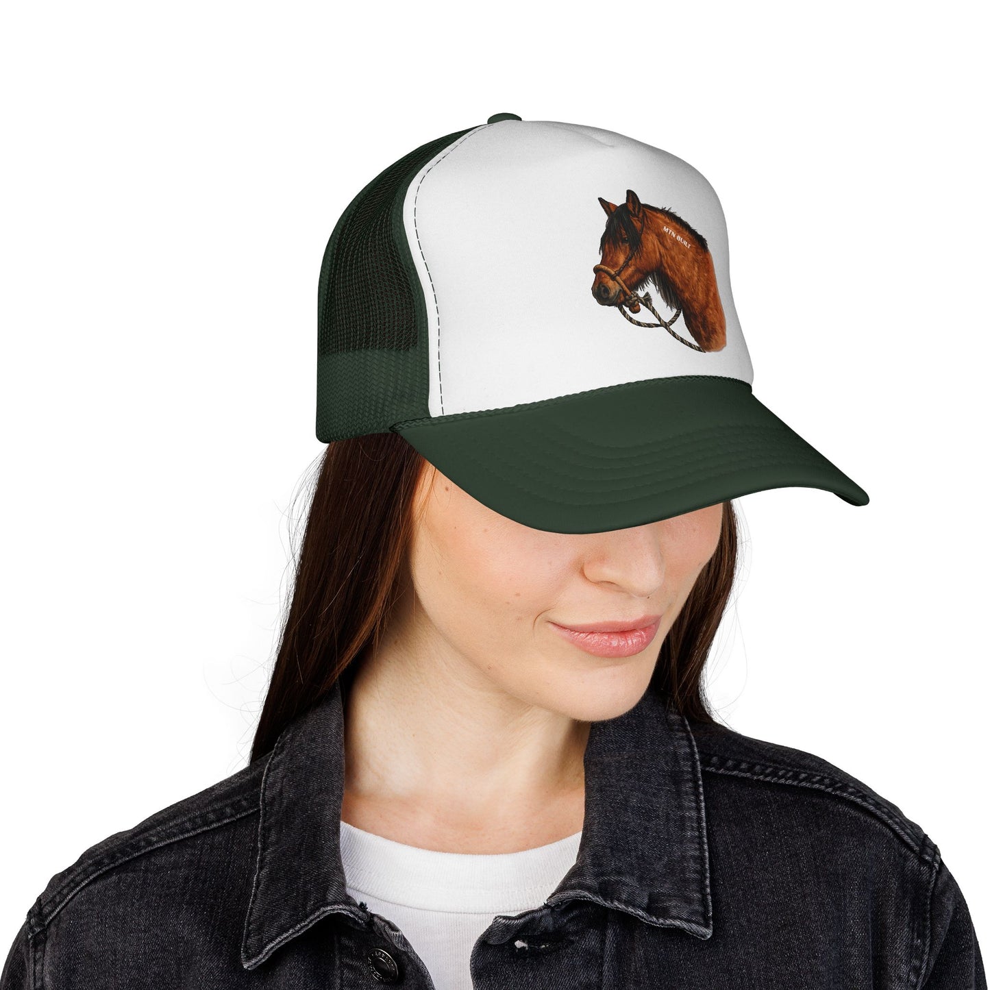 Mustang Horse Trucker Cap | Equestrian Western Mesh Hat