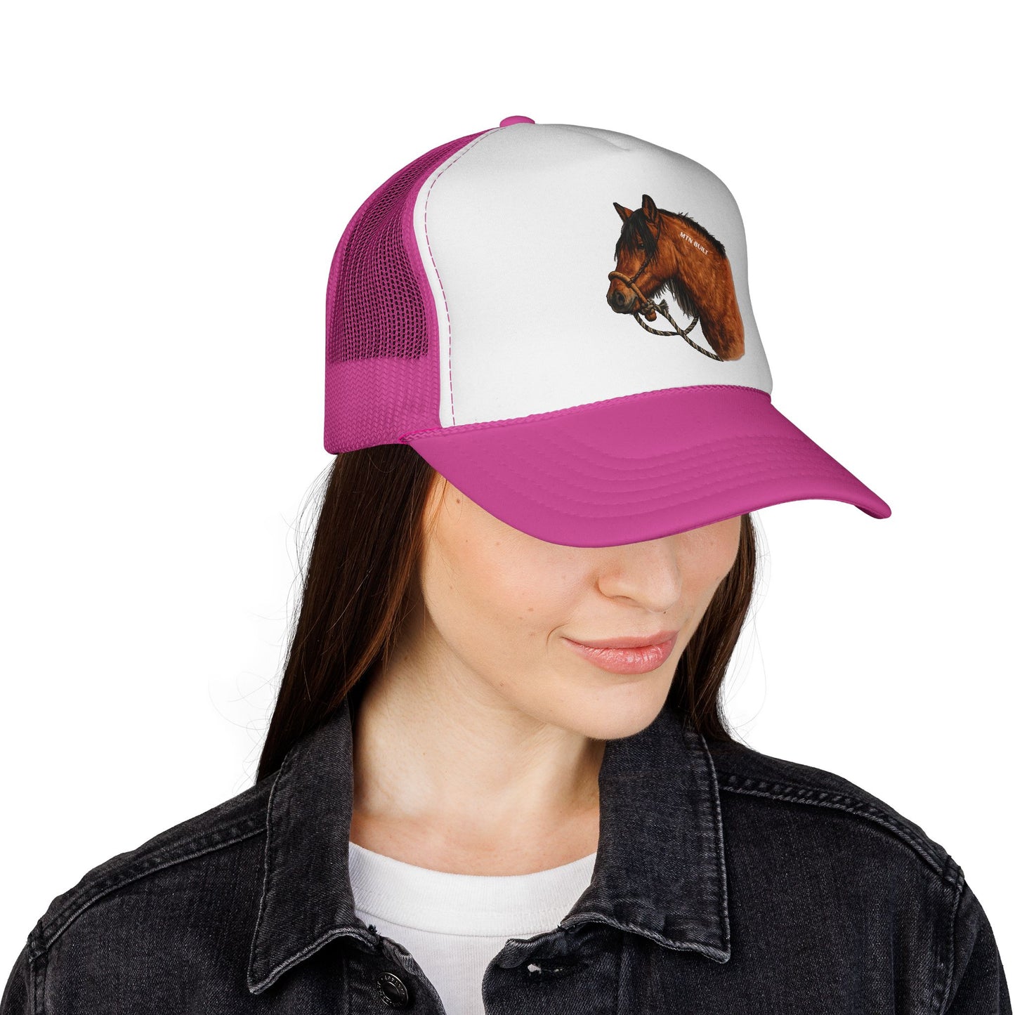 Mustang Horse Trucker Cap | Equestrian Western Mesh Hat