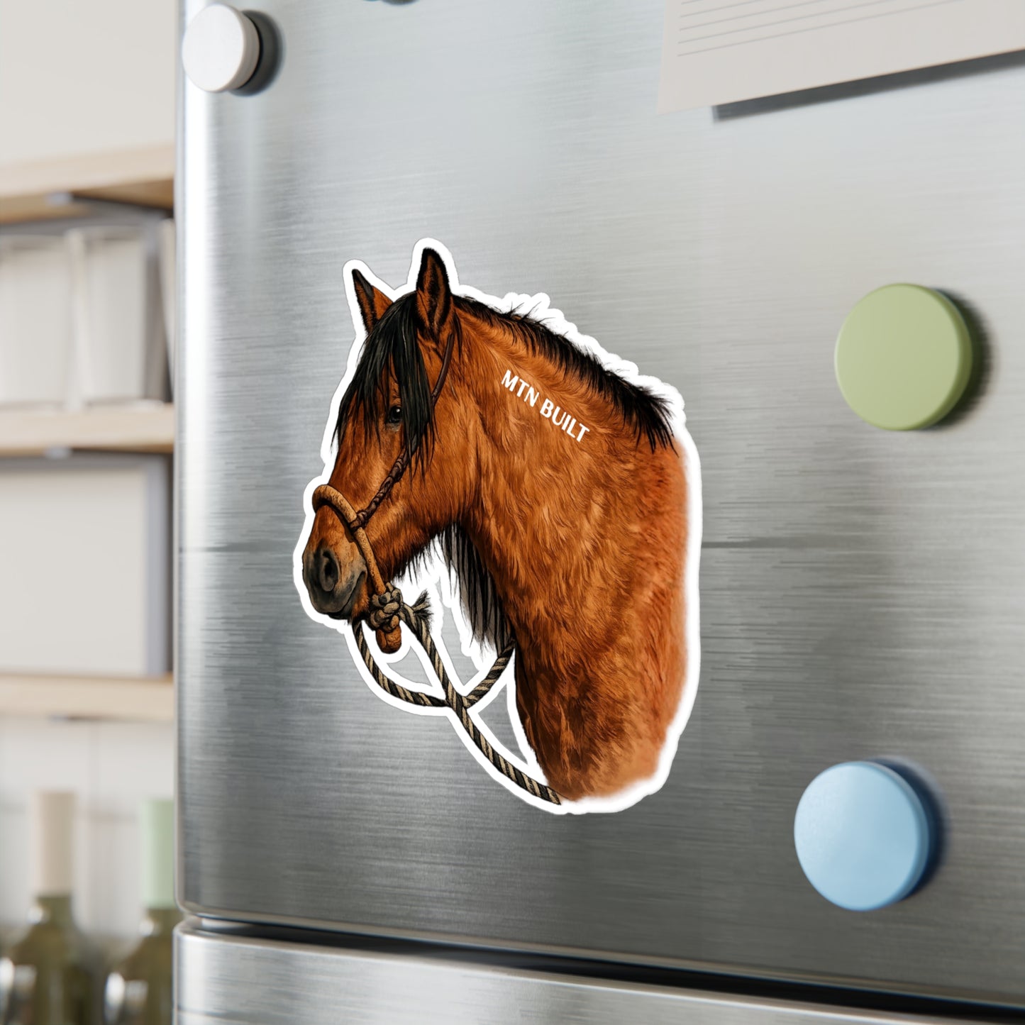 MTN BUILT Mustang Horse Kiss-Cut Vinyl Decal | Horse Sticker