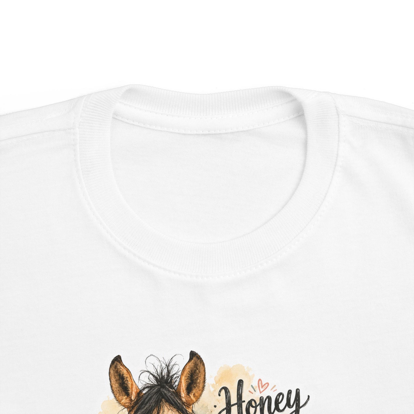 "Honey Hair Don't Care" Toddler Horse Tee