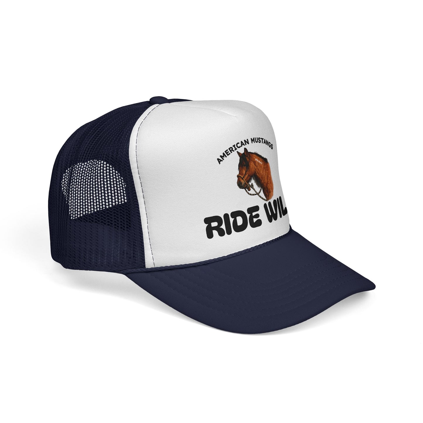 "Ride Wild" Trucker Cap — American Mustang Horse Hat