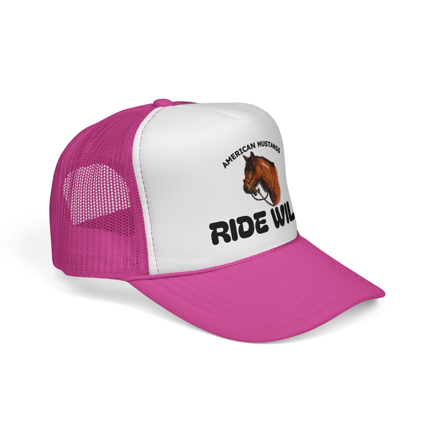"Ride Wild" Trucker Cap — American Mustang Horse Hat