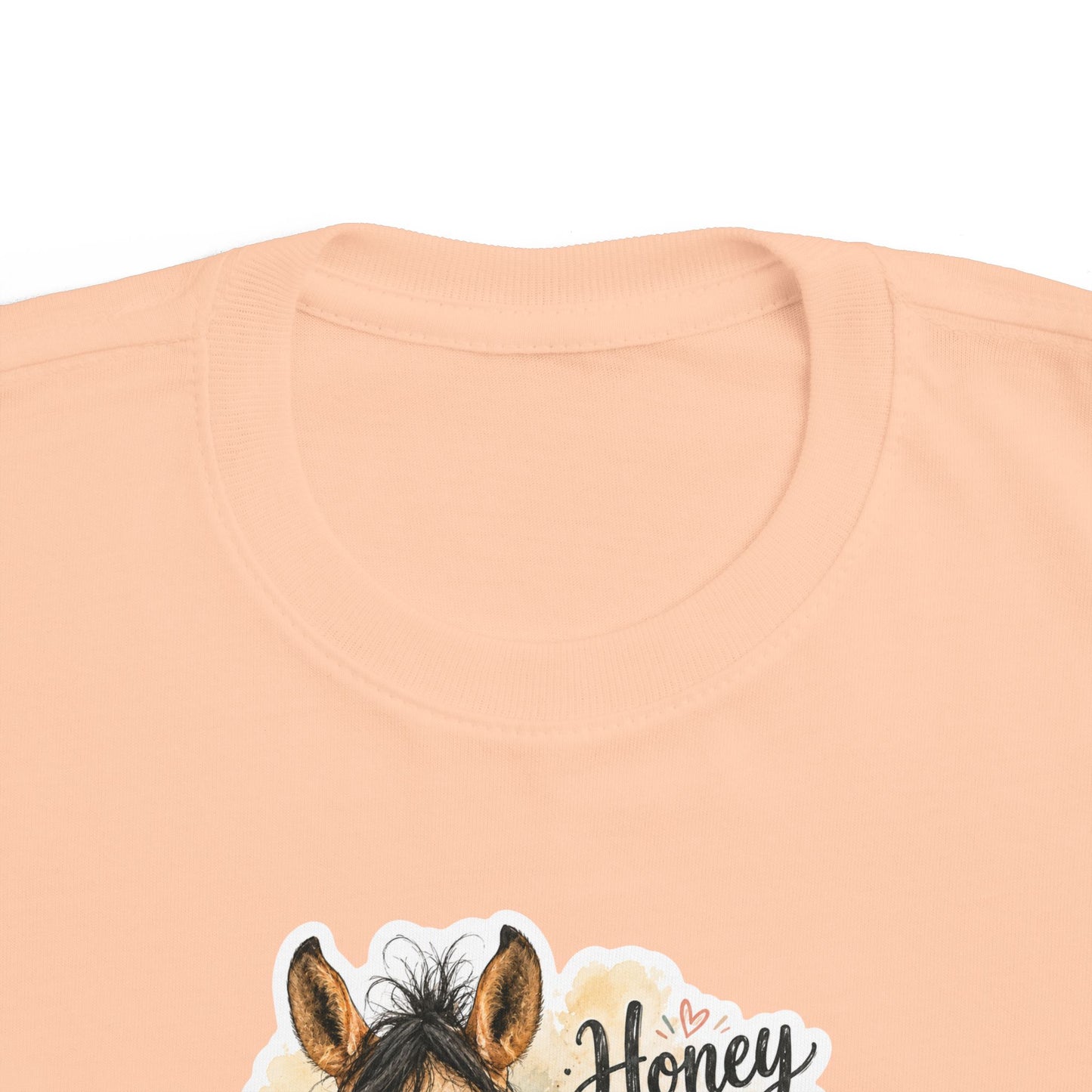 "Honey Hair Don't Care" Toddler Horse Tee