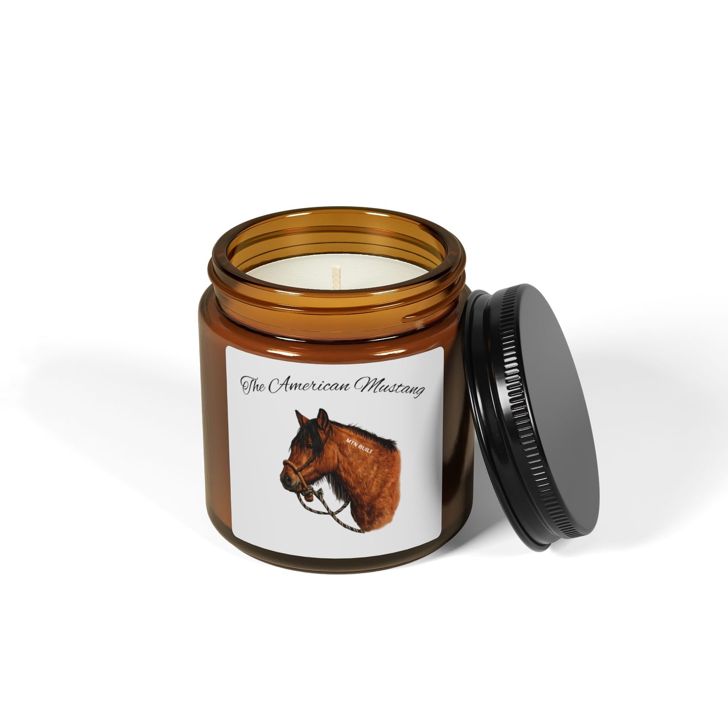 American Mustang Candle | Amber Jar Soy Candle