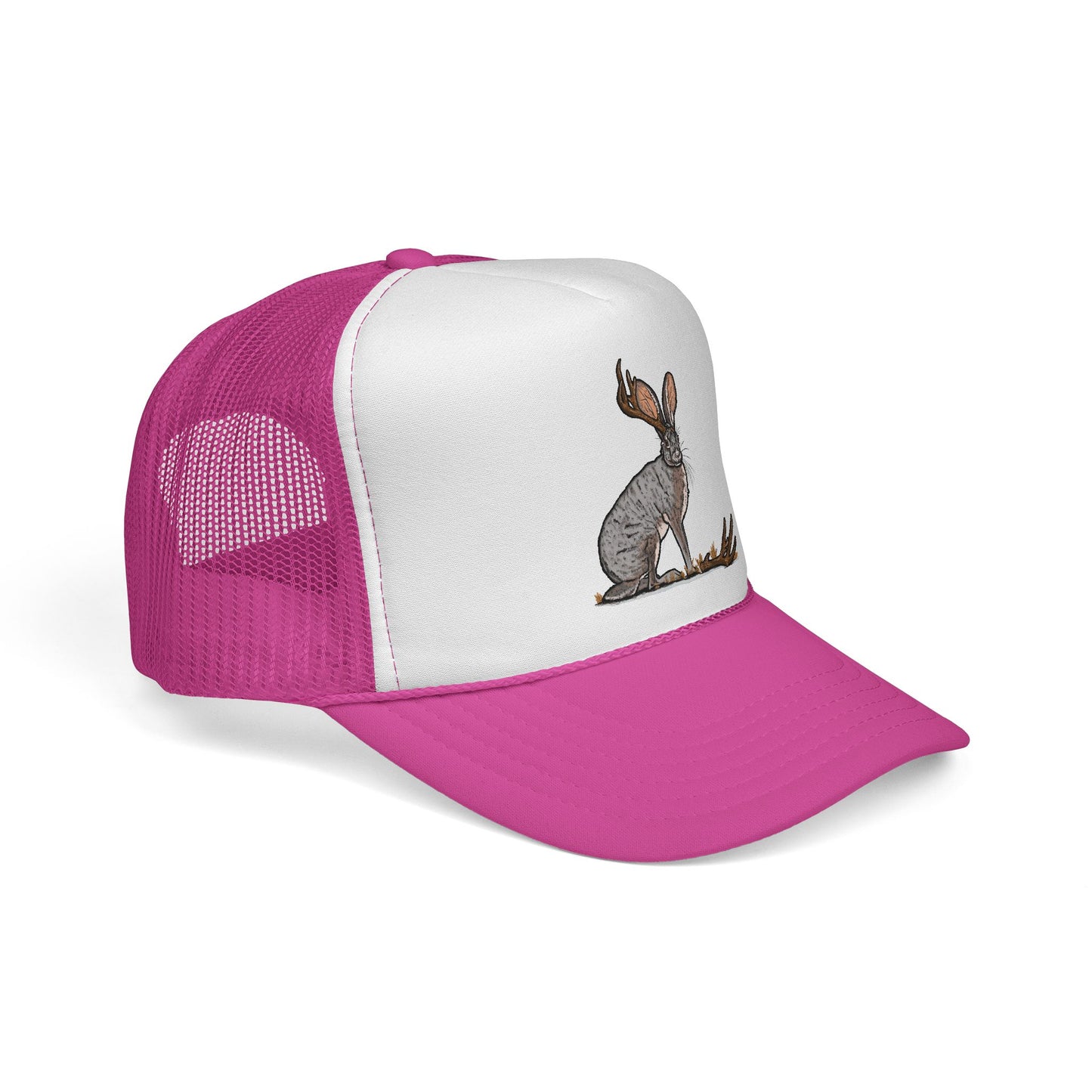 Lucky Shed Hat | Jackalope Shed Antler Illustration Mesh Hat
