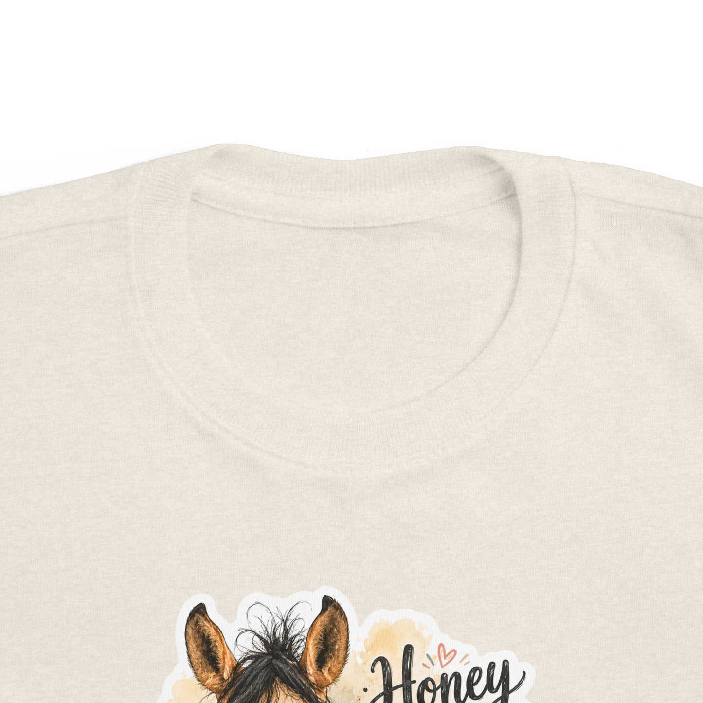 "Honey Hair Don't Care" Toddler Horse Tee