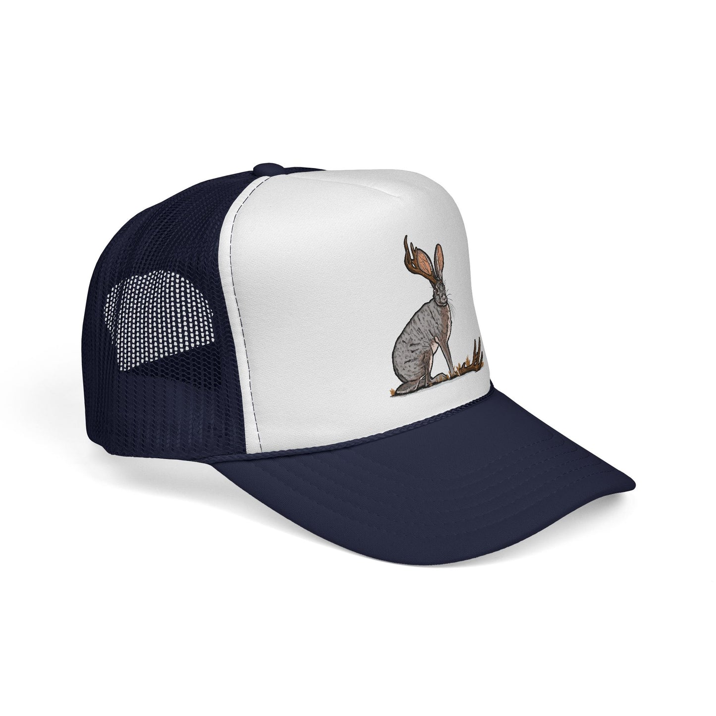Lucky Shed Hat | Jackalope Shed Antler Illustration Mesh Hat