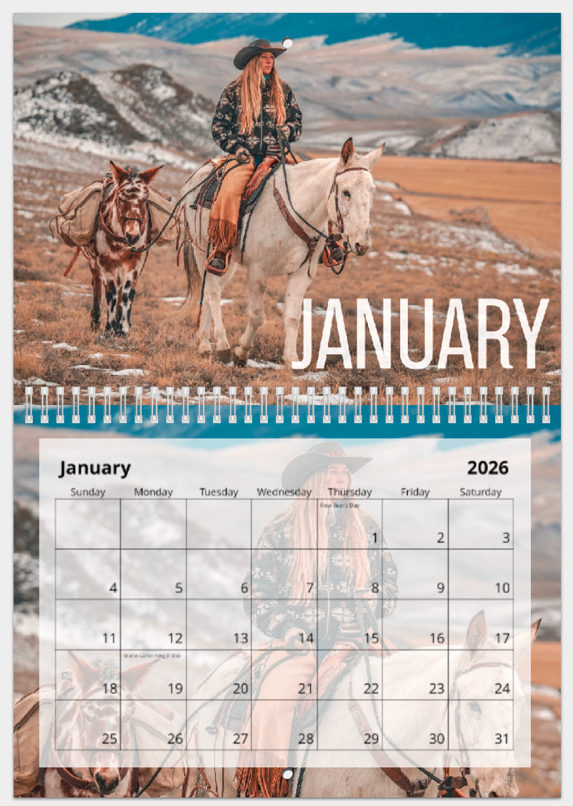 2026 MTN BUILT Calendar