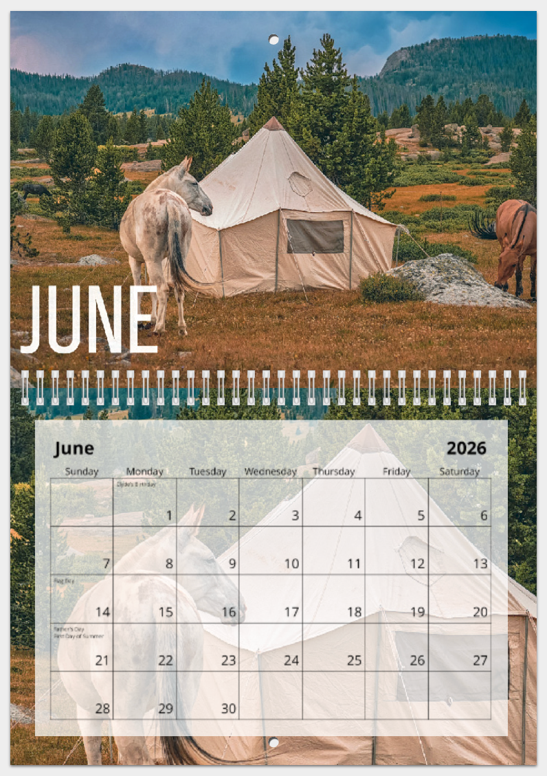 2026 MTN BUILT Calendar
