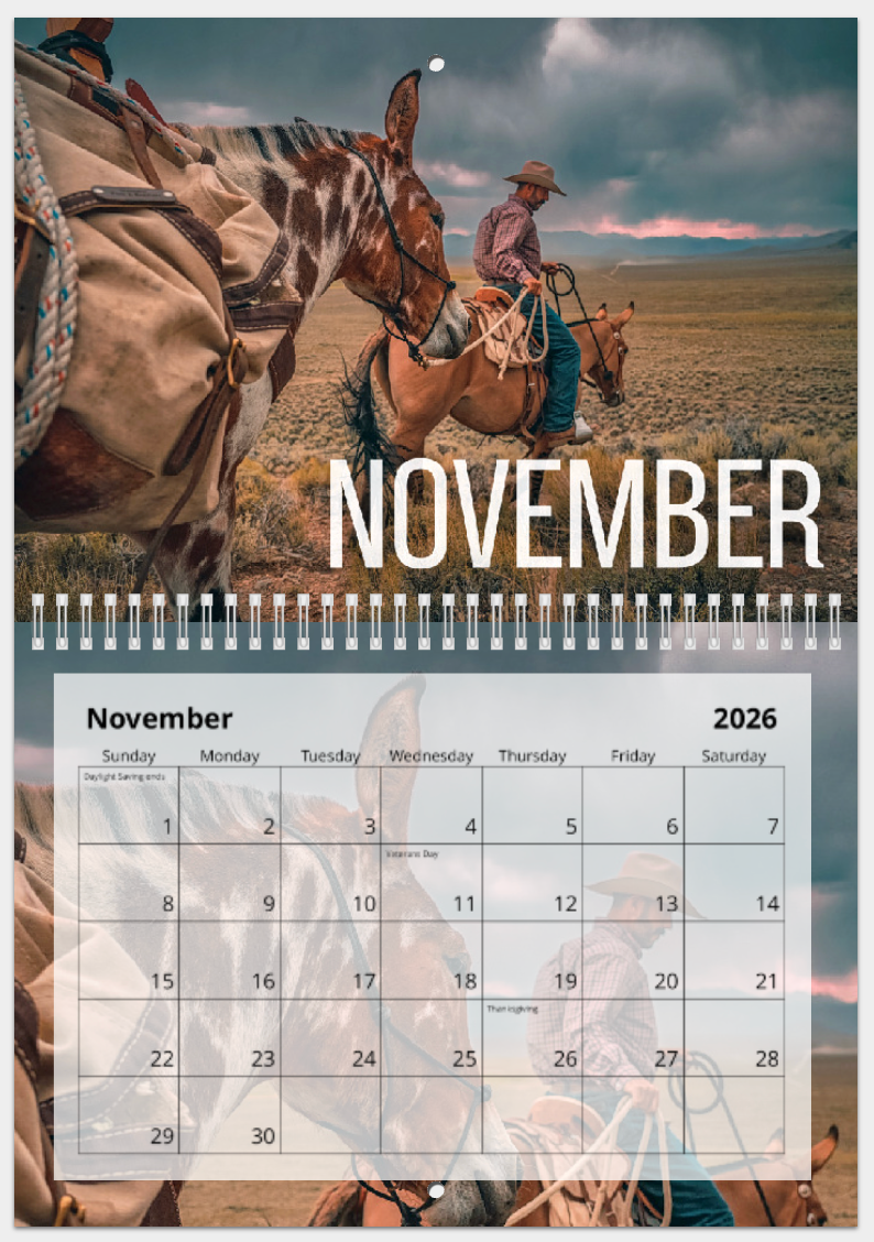 2026 MTN BUILT Calendar